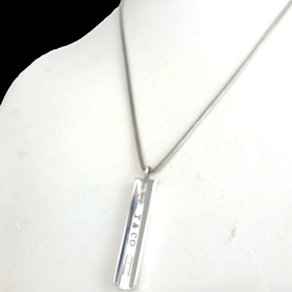Tiffany & Co. Silver Ag925 Bar Necklace ✨🤩 - Picture 11 of 13
